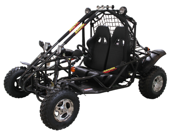 Spider 300 DLX EFI Buggy Go Kart, Electic Start, Automatic with Reverse, 10-inch Alloy Wheels, Ages 16 and up - Red