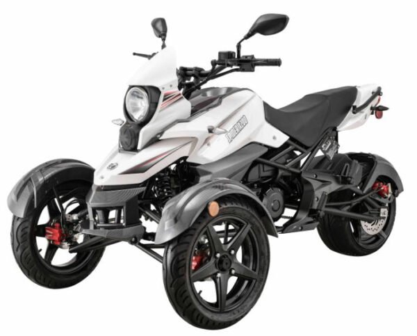 Spider X200 Trike, 3-Wheel Motorcycle, Automatic with Reverse - Black