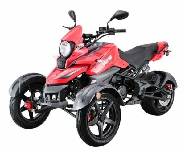 Spider X200 Trike, 3-Wheel Motorcycle, Automatic with Reverse - Black