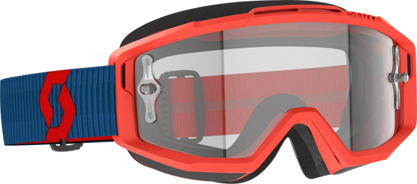 Split Otg Goggle Drk Blue/Neon Rd Clear Works