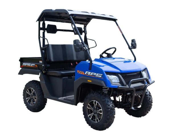 SSV 200 EFI UTV Side-by-Side, Automatic with Reverse, Deluxe Alloy Wheels, Dump Bed, Fully Assembled - Blue