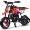 Supermoto Kids Gas Dirt Bike, 50cc 2-Stroke, Ages 6 and up - Red