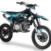 SYX Moto Pro 125cc 4-Stroke Gas Dirt Bike, 4-Speed Manual, Electric Start (17/14) Wheels, Ages 16 and up - Teal/Black