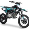 SYX Moto Pro 125cc 4-Stroke Gas Dirt Bike, 4-Speed Manual, Electric Start (17/14) Wheels, Ages 16 and up - Teal/Black