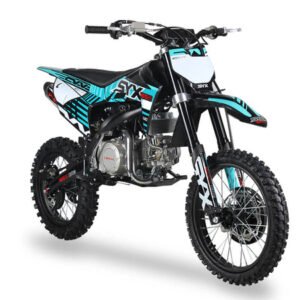 syx-moto-pro-140cc-4-stroke-gas-dirt-bike-4-speed-manual-electric-start-17-14-ages-16-and-up-teal-black