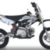 SYX Moto Roost 125cc Pit Bike, Electric Start, Automatic Shifting, (14/12) Wheels, Ages 12 and up - Black/White
