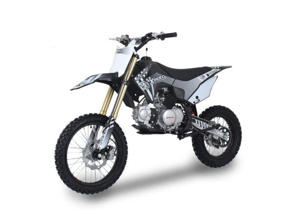 SYX Moto Whip 125cc Pit Bike, Kick Start, 4-Speed Manual Shifting, (17/14) Wheels, Ages 12 and up - Black/Blue