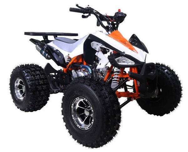 Tao Cheetah Deluxe 125cc Sport ATV, Electric Start, Automatic with Reverse, Ages 12 and up - Orange