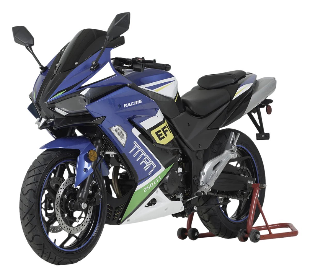 Titan 250 EFI Street Motorcycle, 6-Speed Manual - Blue