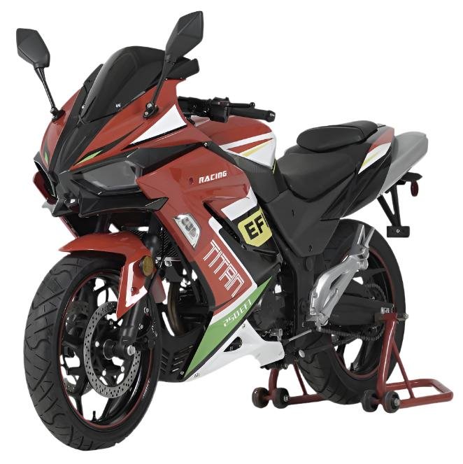 Titan 250 EFI Street Motorcycle, 6-Speed Manual - Blue