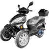 Topstar 50cc Trike, 3-Wheel Motorcycle, Automatic Shifting, Trunk, 12-inch Wheels - Black