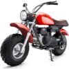 Trailcross Gas Powered Mini Bike, 7.5hp 4-Stroke, LED Headlight - Red