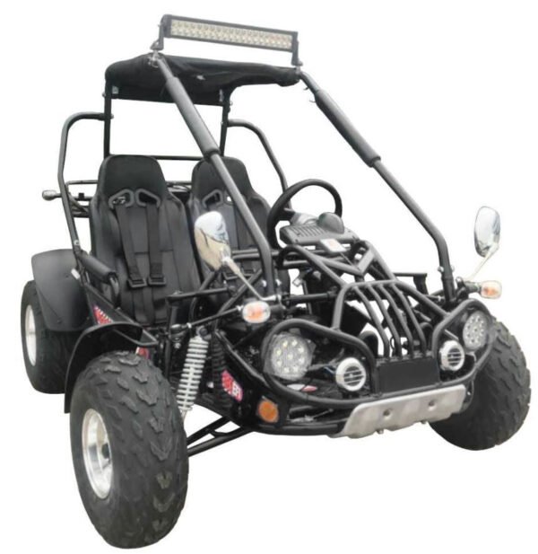 TrailMaster 200E XRX (EFI) Fuel Injection Deluxe Buggy Go Kart, Alloy Wheels, Lights, Turn Signals - Red