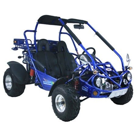 TrailMaster 300 XRX-E Dune Buggy Go Kart, EFI Fuel Injected, Liquid Cooled, Shaft Drive, Alloy Wheels - Blue