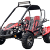 TrailMaster Blazer 200EX EFI Buggy Go Kart, LED Light Bar, Windshield Included - Red