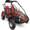 TrailMaster Blazer 200R MID-Size Go Kart, 7.5hp Torque Converter, Electric Start Reverse, Kids Ages 7-12 - Red