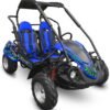 TrailMaster Blazer 200R MID-Size Go Kart, 7.5hp Torque Converter, Electric Start Reverse, Kids Ages 7-12 - Red