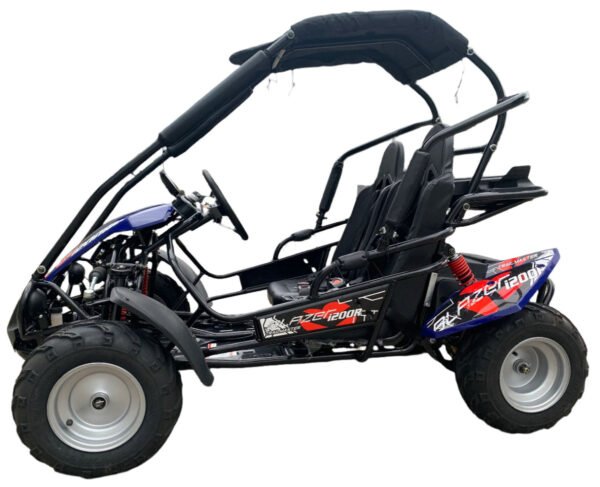 TrailMaster Blazer i200R Electric Go Kart, 48v Lithium Battery, Mid-Sized, Kids Ages 7-12 - Blue