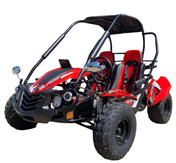 TrailMaster Blazer i2K Electric Go Kart, Lithium Powered - Red