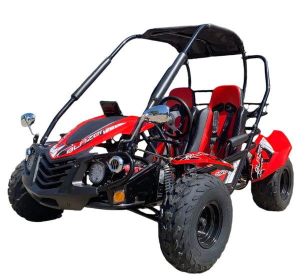 TrailMaster Blazer i2K Electric Go Kart, Lithium Powered - Red