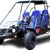 TrailMaster Blazer4 200EX EFI 4-Seater Buggy Go Kart, Extended Cab - Blue