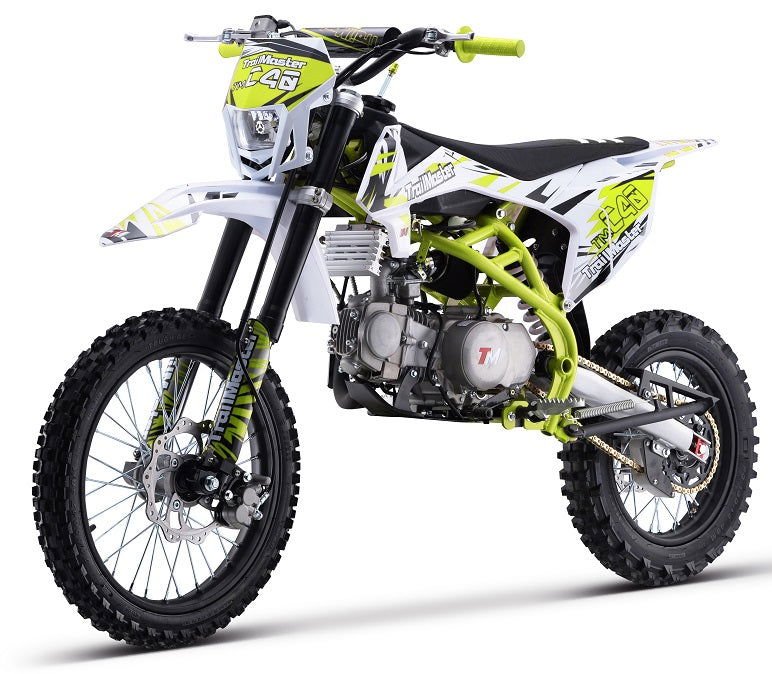 TrailMaster C40 140cc Gas Dirt Bike, 4-Speed Manual Clutch (17/14) Wheels, Ages 16 and up - Red