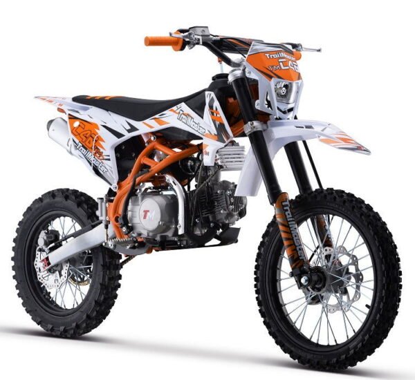 TrailMaster C40 140cc Gas Dirt Bike, 4-Speed Manual Clutch (17/14) Wheels, Ages 16 and up - Red