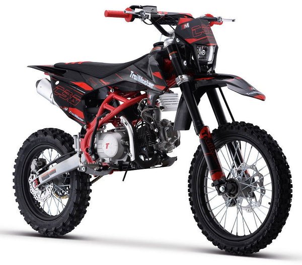 TrailMaster C50 150cc Gas Dirt Bike, 4-Speed Manual Clutch (17/14) Wheels - Red
