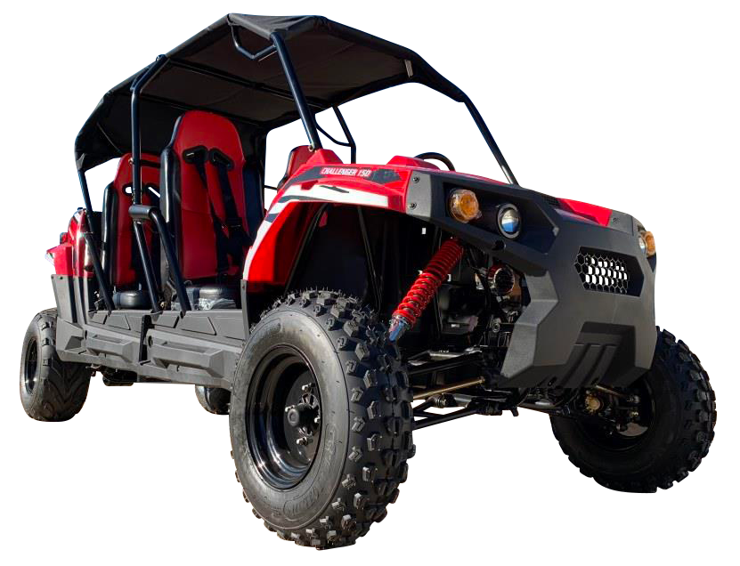 TrailMaster Challenger 200 4-Seater UTV Side-by-Side - Red