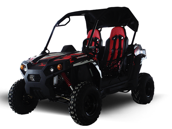 TrailMaster Challenger 200 UTV Go Kart, (Special) for Youth & Adult - Red