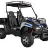 TrailMaster Challenger 200EUX UTV Side-by-Side, Front Cargo Rack, Rear Dump Bed, Deluxe Alloy Wheels, LED Light Bar - Red