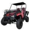 TrailMaster Challenger 200U UTV Side-by-Side, Front Cargo Rack, Rear Dump Bed - Red