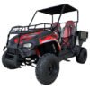 TrailMaster Challenger 200U UTV Side-by-Side, Front Cargo Rack, Rear Dump Bed - Red