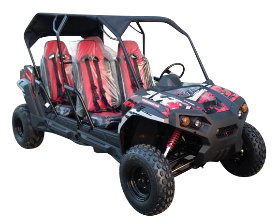 TrailMaster Challenger 300E EFI 4-Seater UTV Side-by-Side - Black