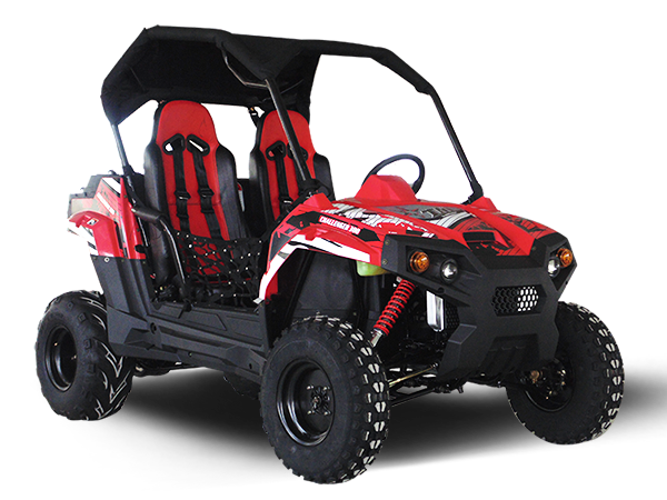 TrailMaster Challenger 300E (EFI) UTV Side-by-Side, Liquid Cooled - Red