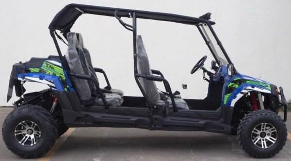 TrailMaster Challenger 300EX EFI 4-Seater UTV Side-by-Side, Shaft Drive with Independent Suspension - Blue