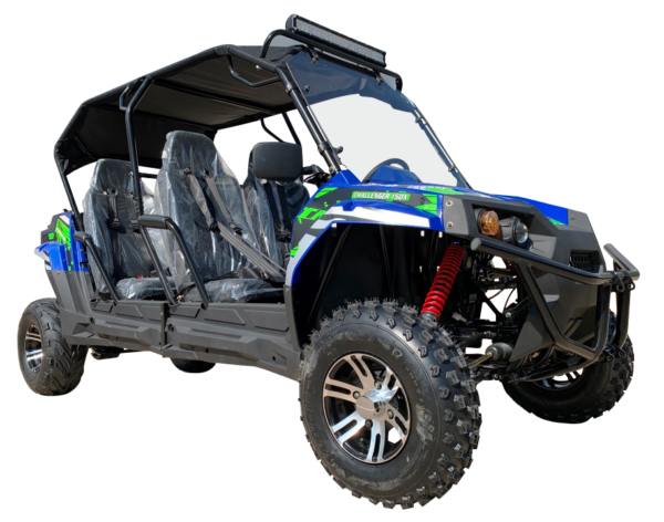 TrailMaster Challenger 300EX EFI 4-Seater UTV Side-by-Side, Shaft Drive with Independent Suspension - Blue