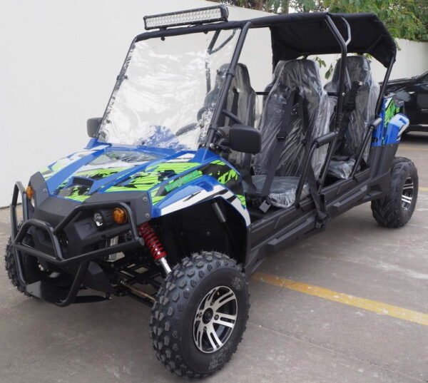 TrailMaster Challenger 300EX EFI 4-Seater UTV Side-by-Side, Shaft Drive with Independent Suspension - Blue
