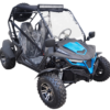 TrailMaster Cheetah 200EX EFI Go Kart CVT Automatic with Reverse, Alloy Wheels, Windshield - Blue