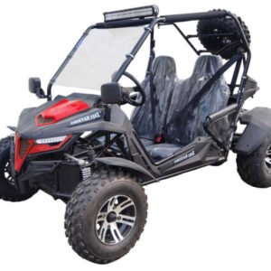 trailmaster-cheetah-200x-go-kart-special-cvt-automatic-with-reverse-alloy-wheels-windshield-red