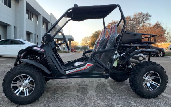 TrailMaster Cheetah 300EX EFI Deluxe UTV Go Kart, Shaft Drive, Liquid Cooled CVT Auto with Reverse - Red