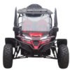 TrailMaster Cheetah 300Pro EFI Deluxe UTV Go Kart, Shaft Drive, Liquid Cooled CVT Auto with Reverse, Side Doors, Hard Top, Windshield, LED Light Bar - Red