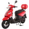 TrailMaster Flash 50cc Street Scooter, CVT Automatic, LED Lights, Rear Trunk Included, Ships Fully Assembled - Black