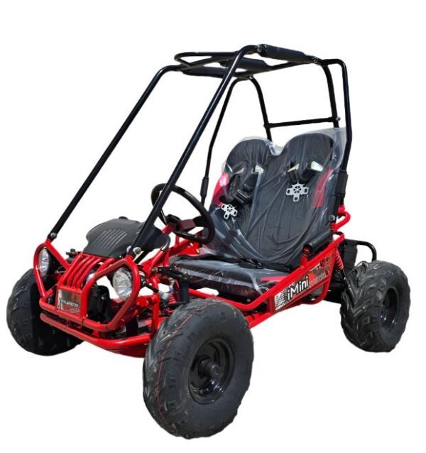 TrailMaster iMini Kids Electric Go Kart, Reverse, 48v, 2-speed settings, Kids Ages 4-9 - Black