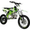 TrailMaster LK140 Pro Series Dirt Bike, Electric Start, 4-Speed Manual, Dual Disc Brakes, (17/14) Wheels - Green
