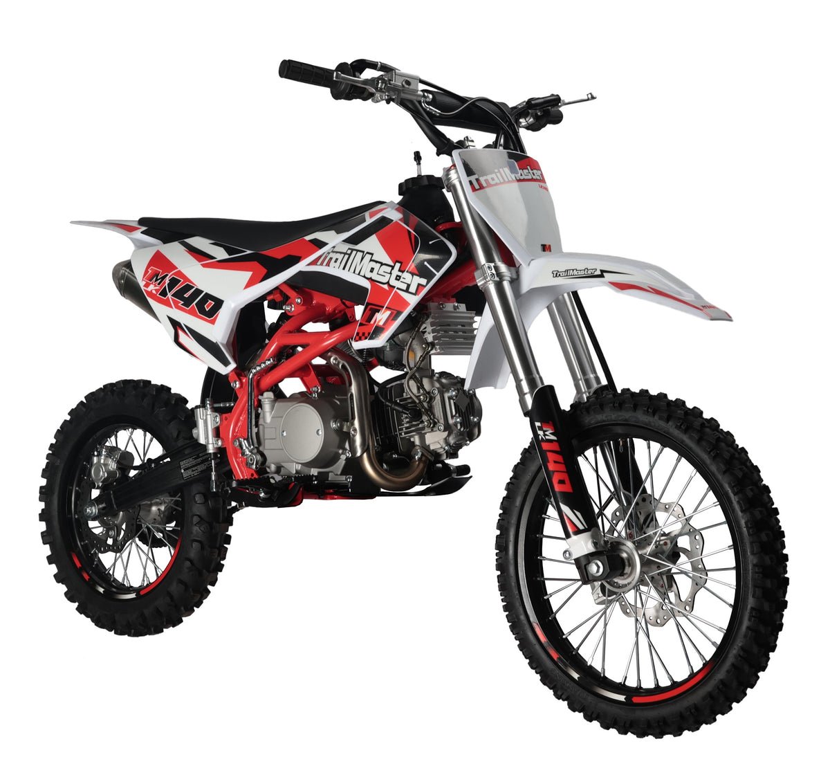 TrailMaster LK140 Pro Series Dirt Bike, Electric Start, 4-Speed Manual, Dual Disc Brakes, (17/14) Wheels - Green