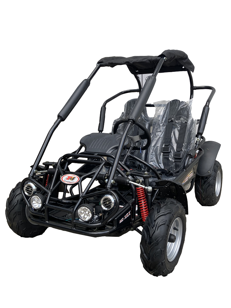 TrailMaster MID-Size XRX-R Go Kart, 196cc 6.5hp Torque Converter, Electric Start with Reverse, Kids Ages 7-12 - Red