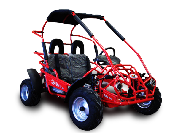 TrailMaster MID-Size XRX-R Go Kart, 196cc 6.5hp Torque Converter, Electric Start with Reverse, Kids Ages 7-12 - Red