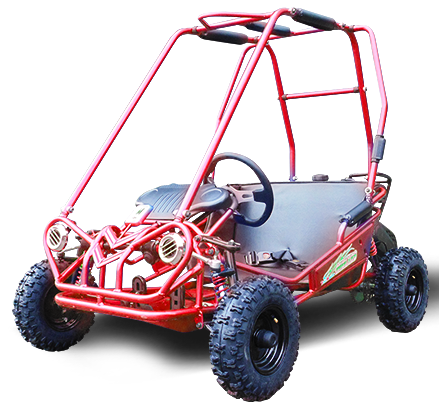 TrailMaster MINI XRS+ Kids Go Kart, 5.5hp Gas Engine, Dual Seats, Adjustable Pedals, Pull Start, Kids Ages 4-9 - Red