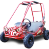 TrailMaster MINI XRS+ Kids Go Kart, 5.5hp Gas Engine, Dual Seats, Adjustable Pedals, Pull Start, Kids Ages 4-9 - Red